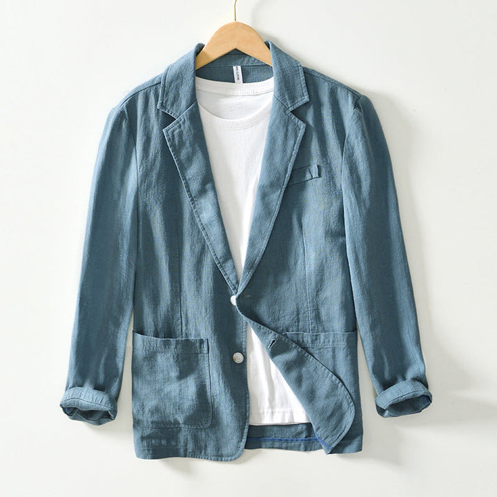 Retro Linen Blazer for menn