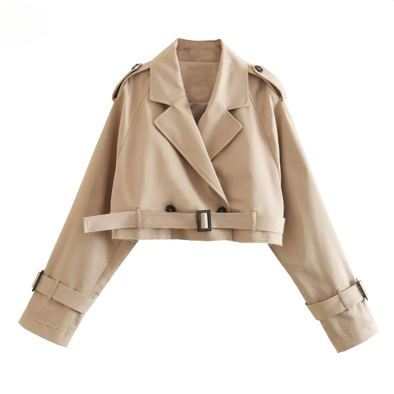Cropped Trench Jacket