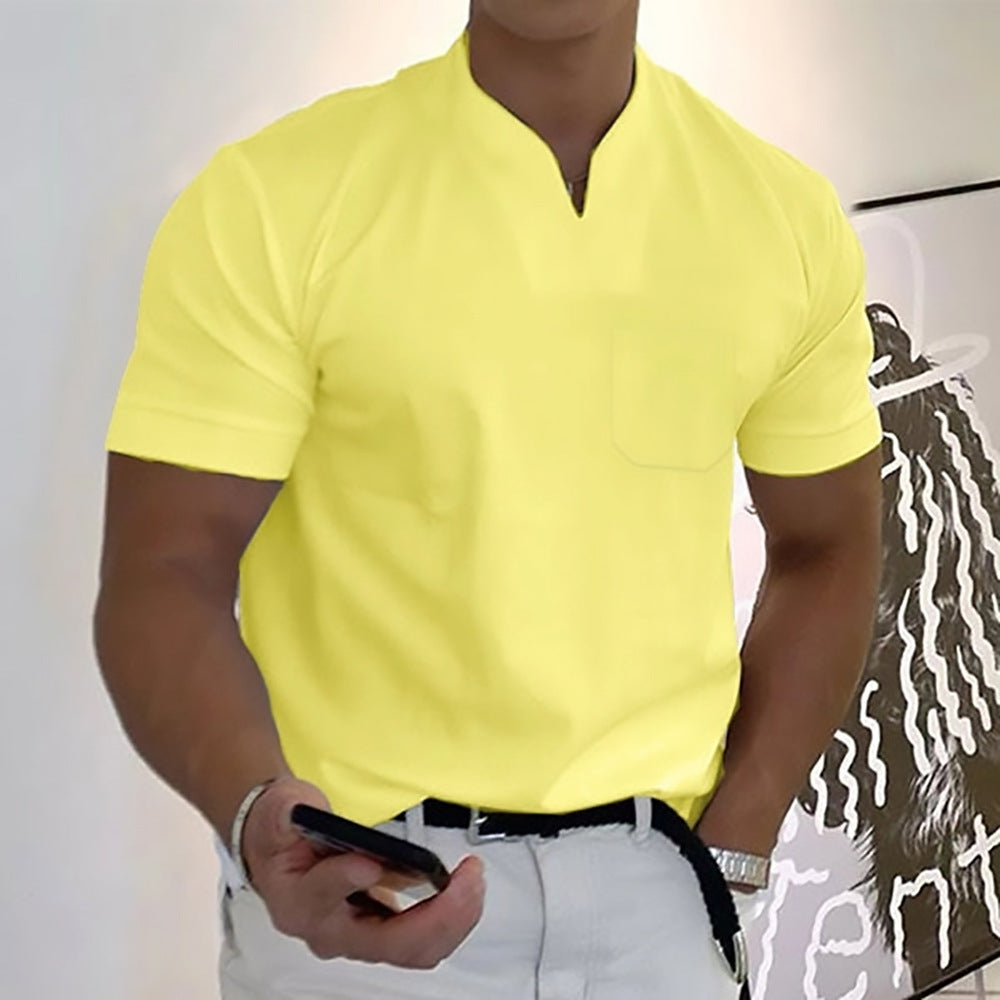T-skjorte med korte ermer for businessfitness for menn