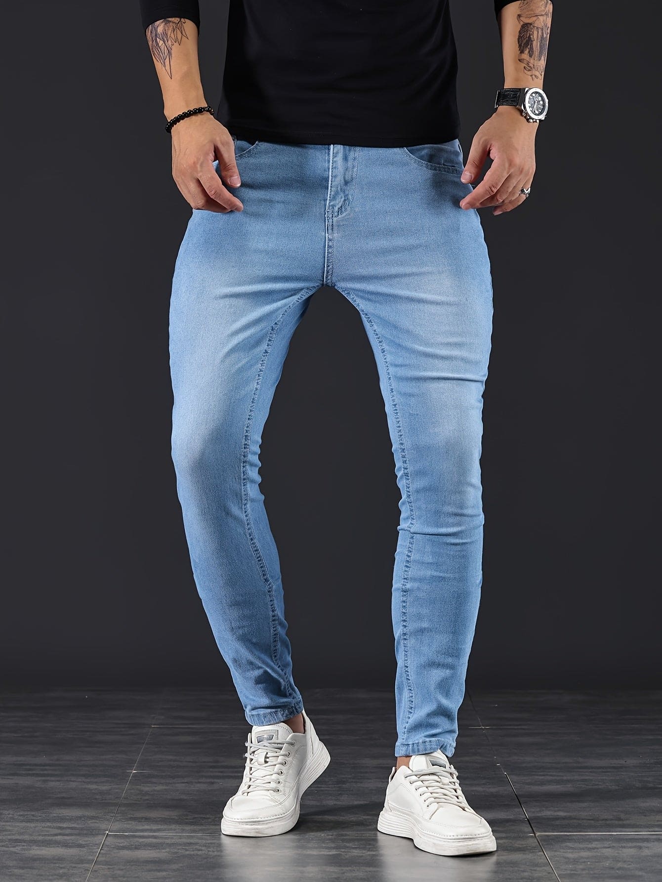 Jeans i denim for menn