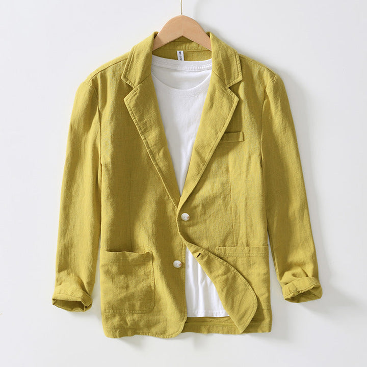 Retro Linen Blazer for menn