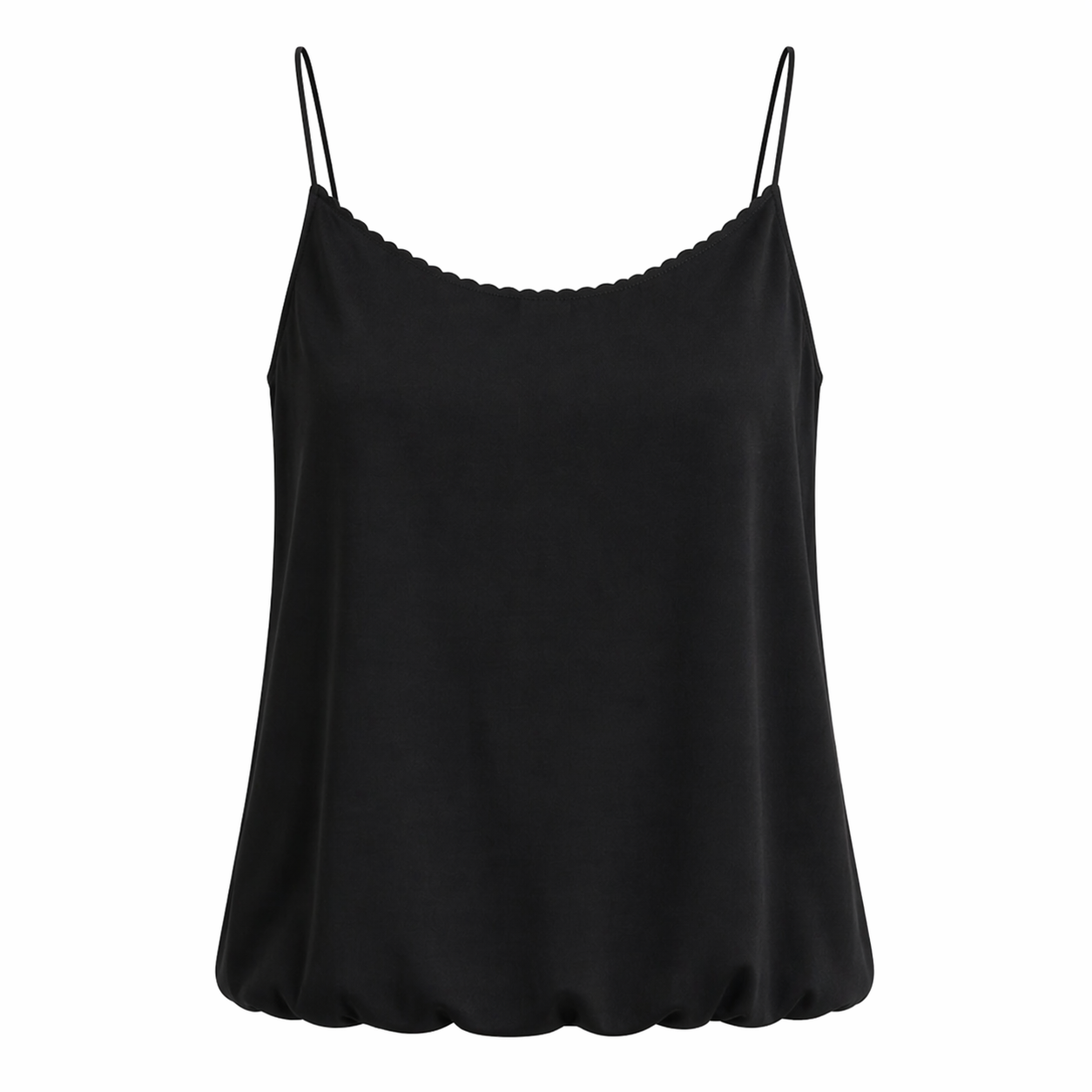 Sateng Camisole til Dame – U-hals & Elegant Spagettistropp Topp