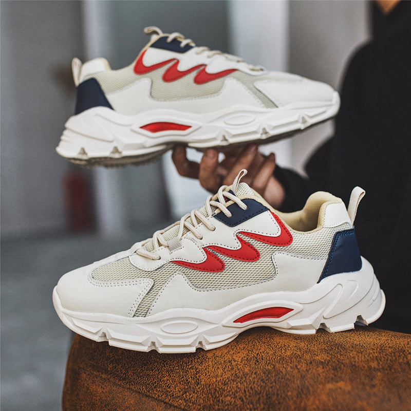 Sporty joggesko med tykke såler Mote