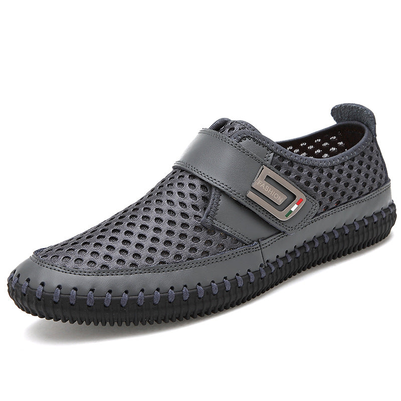 Fasjonable flate loafers og pustende