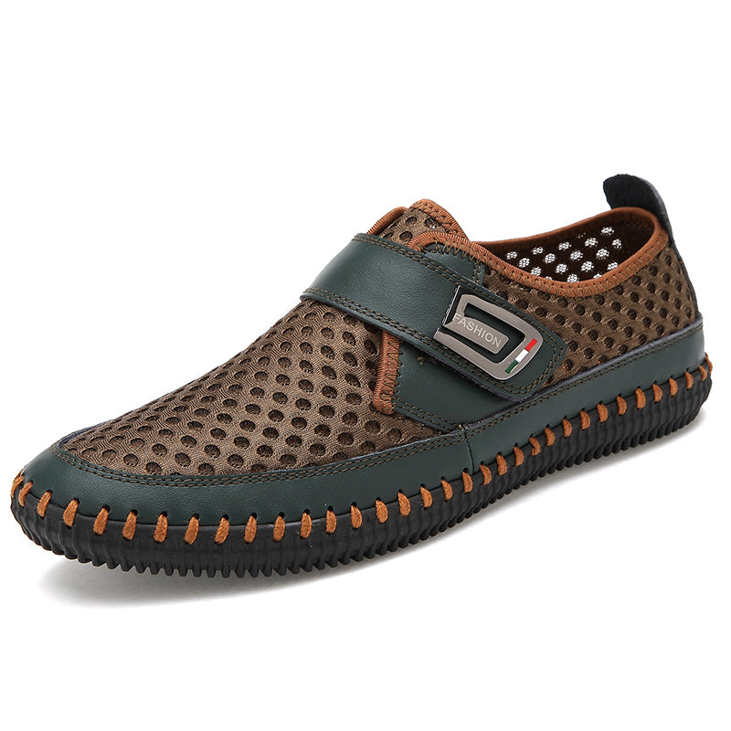 Fasjonable flate loafers og pustende