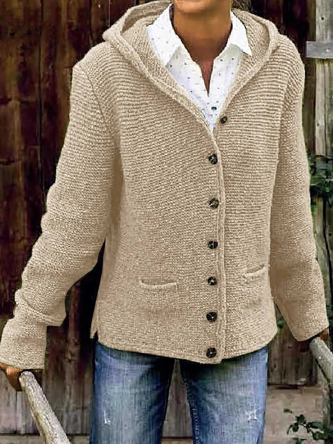 Varm, italiensk strikket cardigan