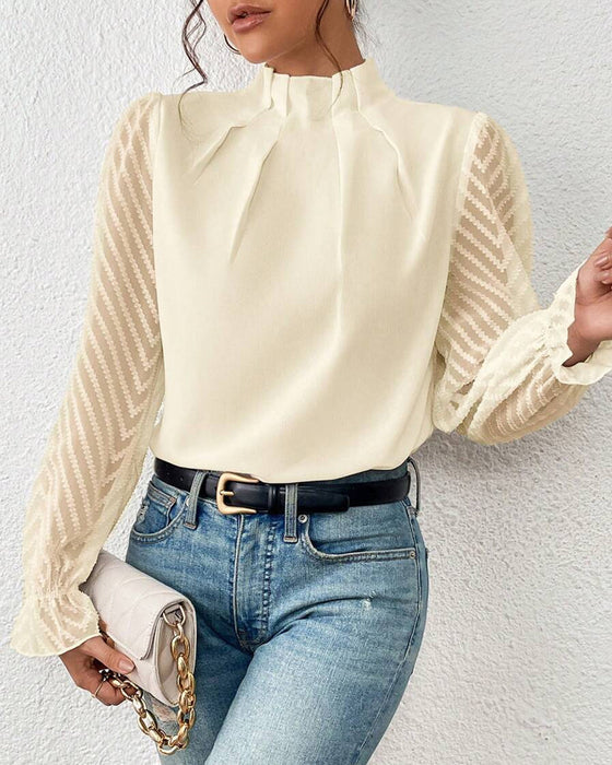 En langermet topp i kystchic stil