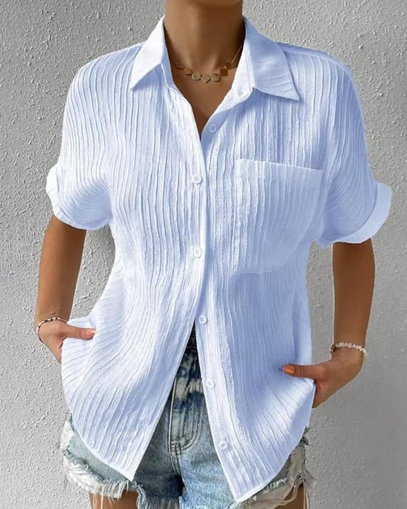 Plissert bluse