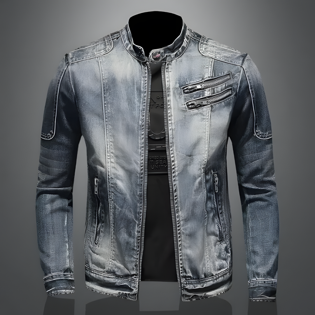 Retro herre denimjakke