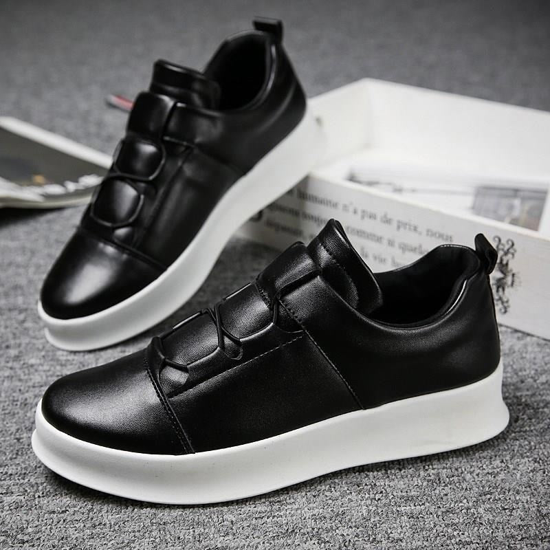 Fasjonable loafers i skinn, Slip On
