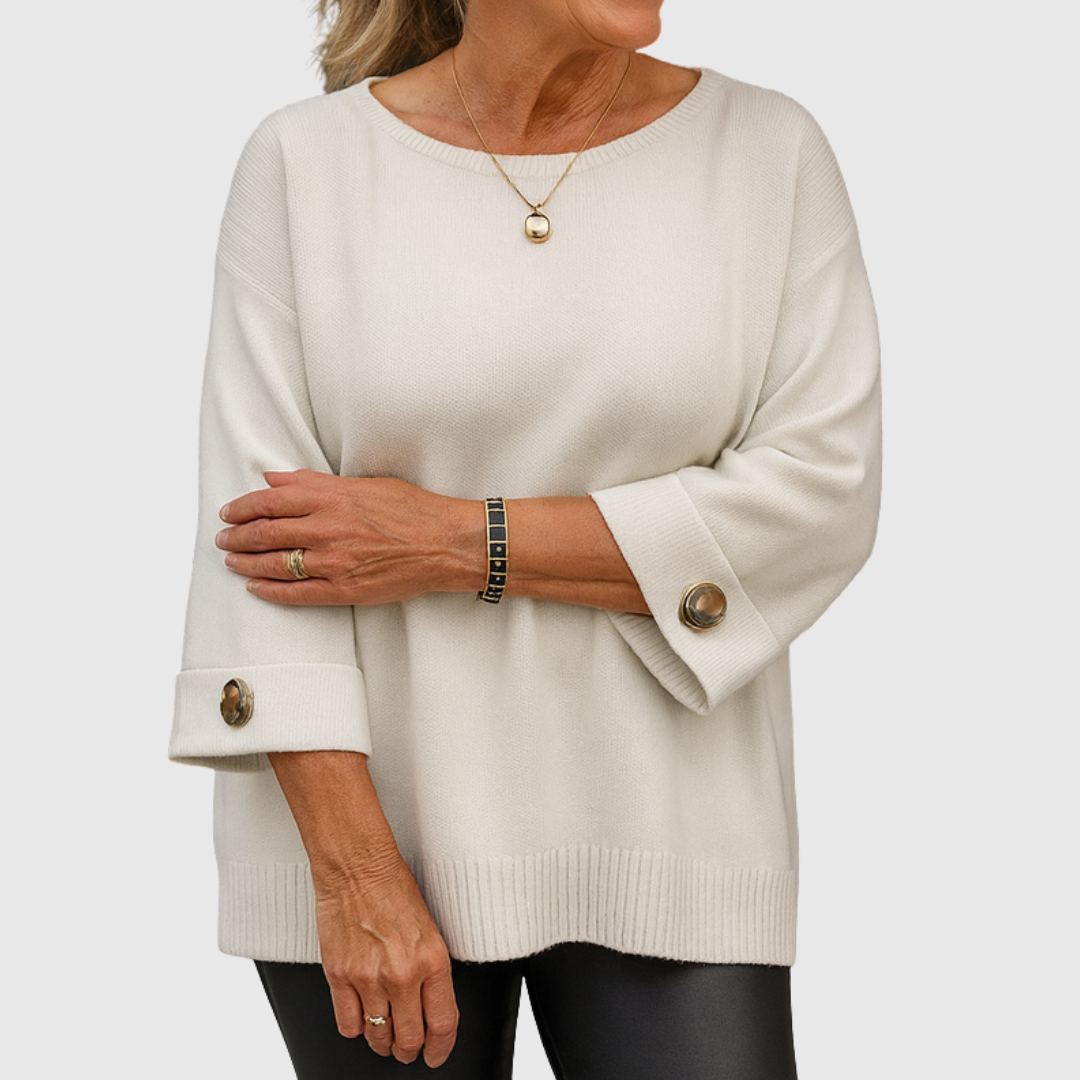 Seraphine | Elegant genser – Hvit