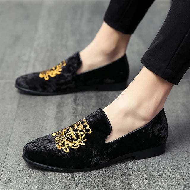 Broderte loafers av høy kvalitet