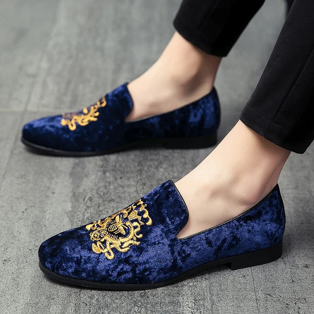 Broderte loafers av høy kvalitet