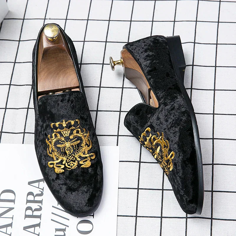 Broderte loafers av høy kvalitet