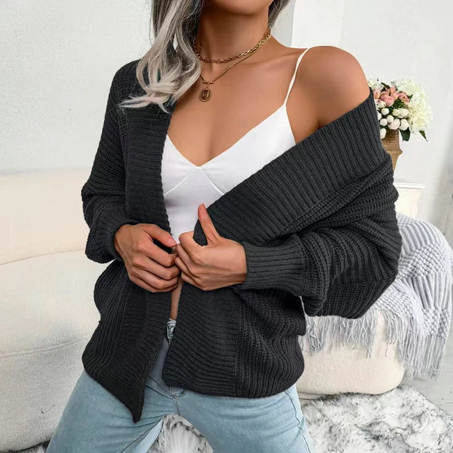 Langermet strikket cardigan