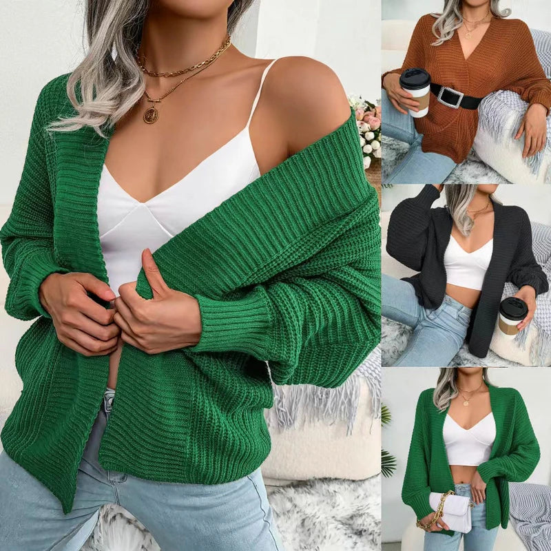 Langermet strikket cardigan