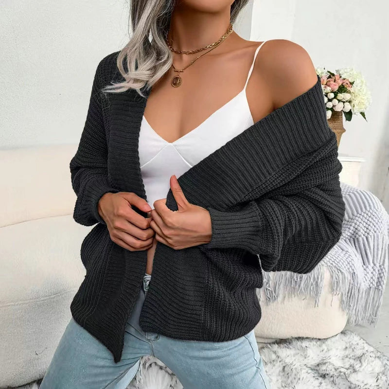 Langermet strikket cardigan
