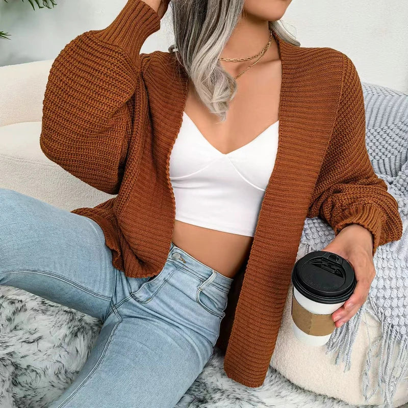 Langermet strikket cardigan