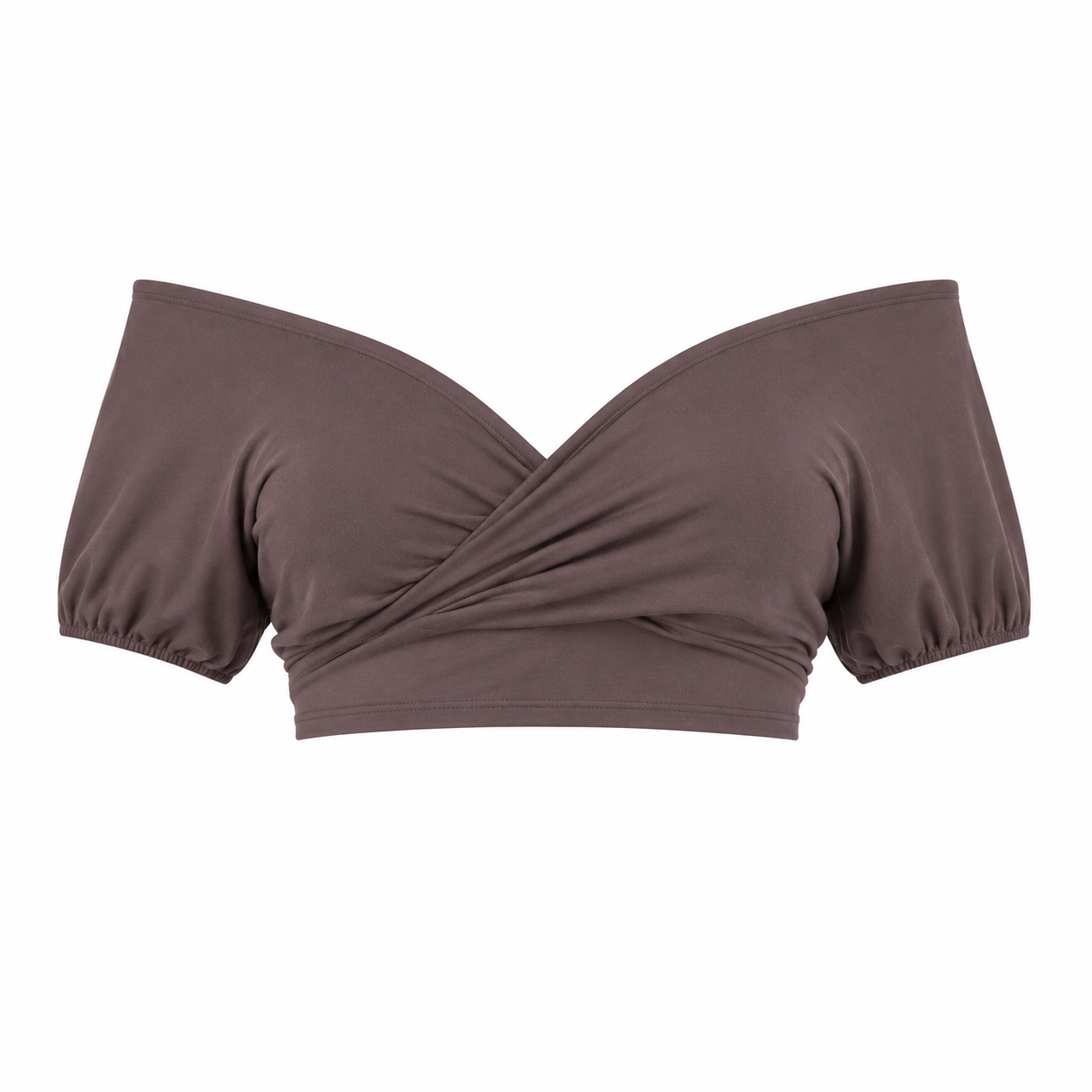 Off-Shoulder Crop Top til Dame – Ryggløs Topp med Knytedetalj