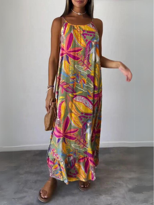 Merelina | Comfy Printed Long Dress