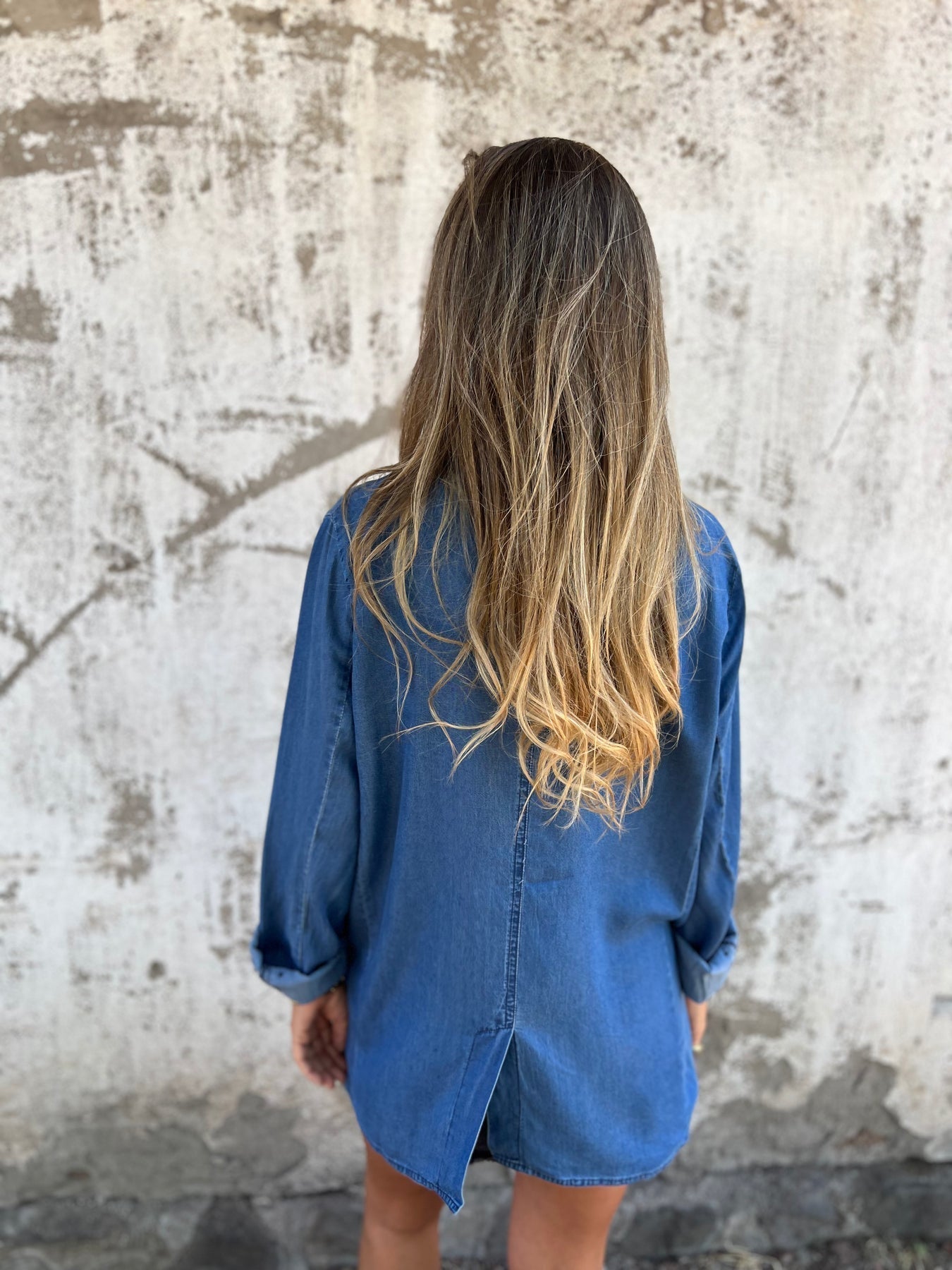 Elegant casual jakke i denim