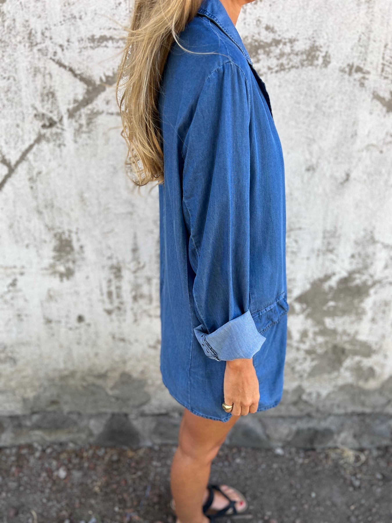 Elegant casual jakke i denim