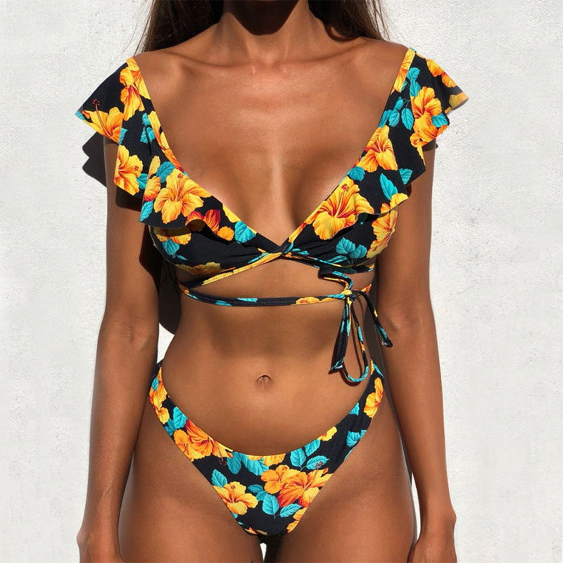 Kort, bølget bikini
