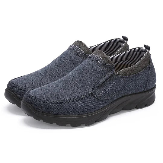 Menns Lettvekts Myke Såler Pustende Slip-On Sko - ergonomiske sko