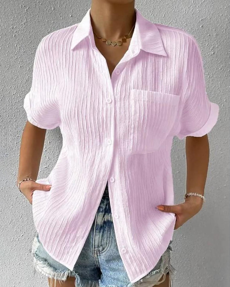 Plissert bluse