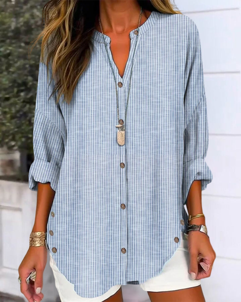 Bluse med lange ermer