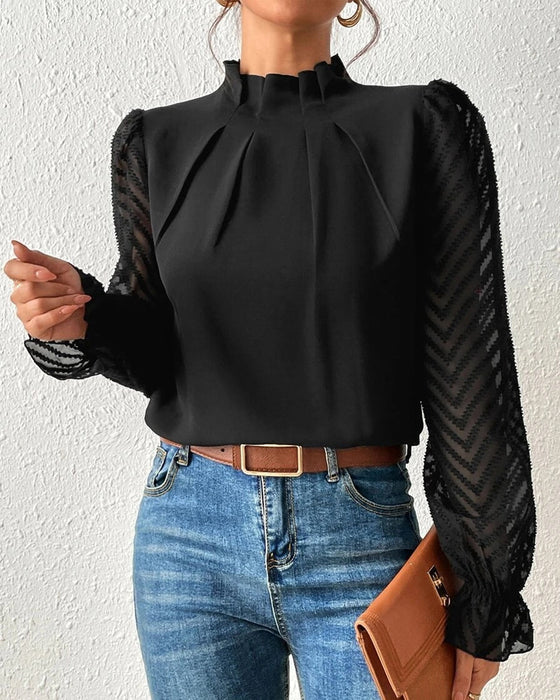 En langermet topp i kystchic stil