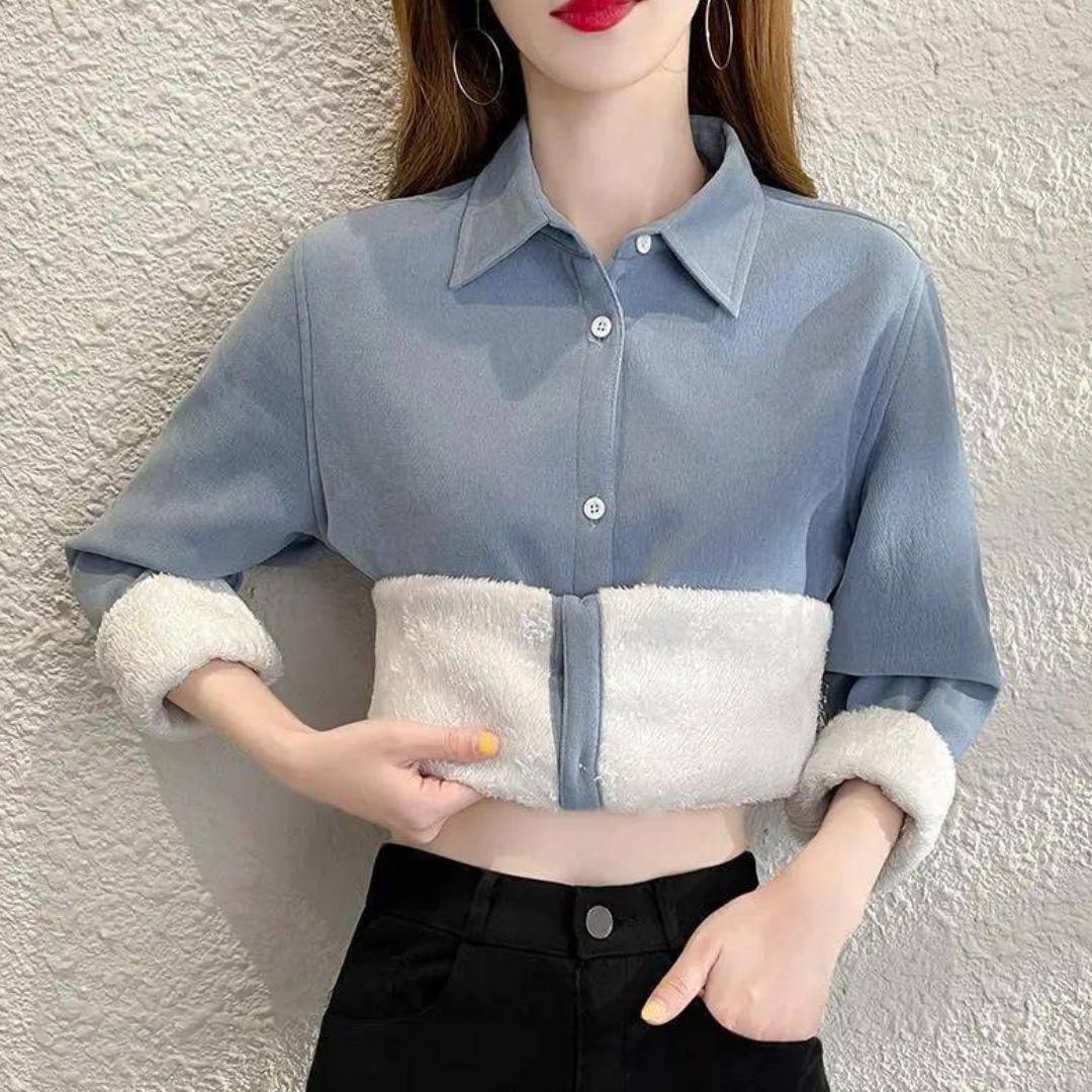 Fleece Elegance-bluse