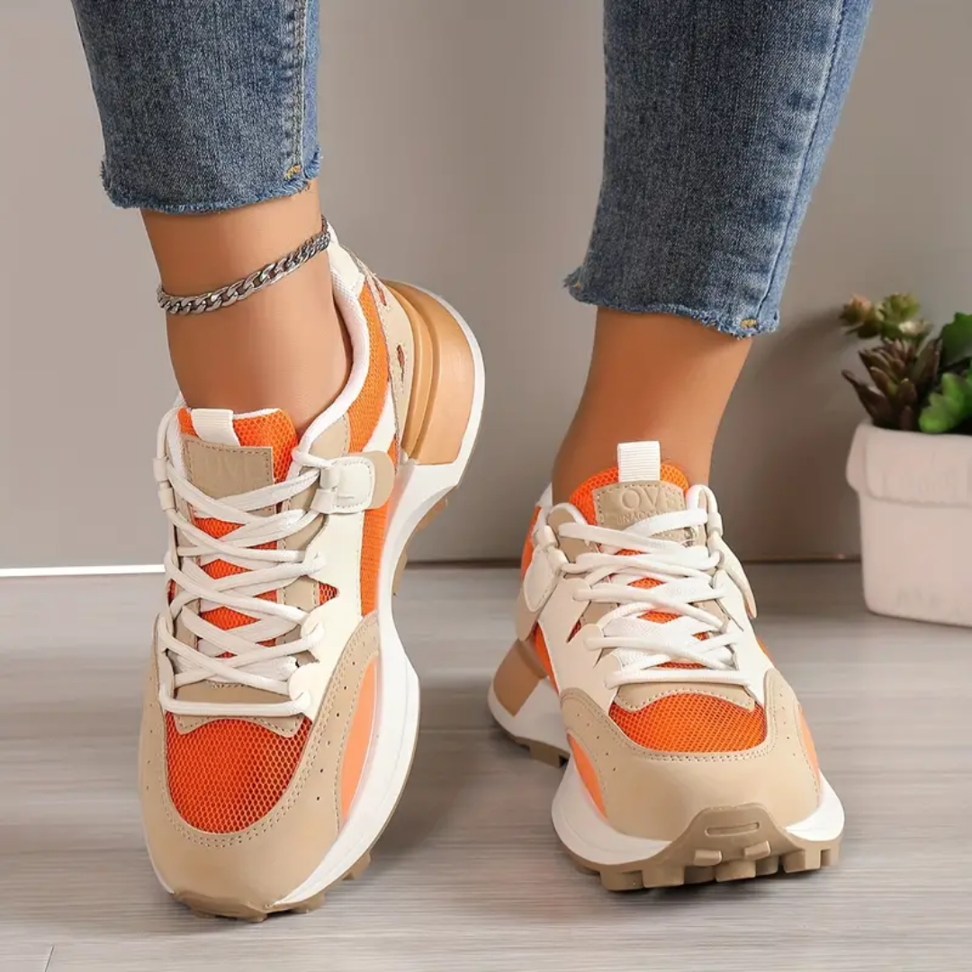 Kvinner Casual Color Block Joggesko - ergonomiske sko