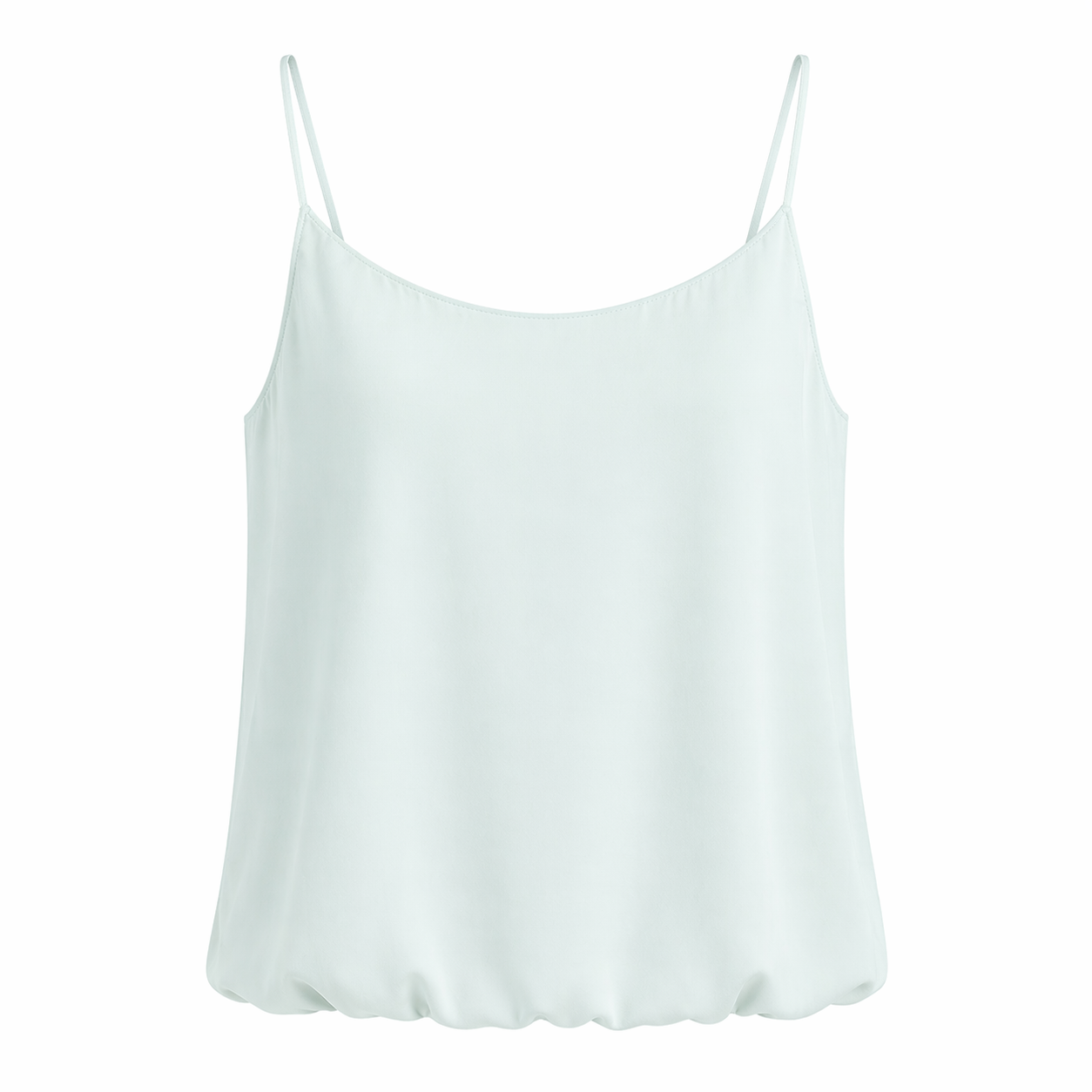 Sateng Camisole til Dame – U-hals & Elegant Spagettistropp Topp