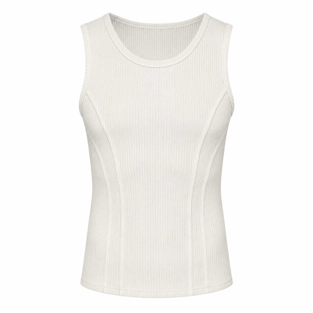 Ribbet Tank Top til Herre – Pustende Treningsvest for Gym og Sport