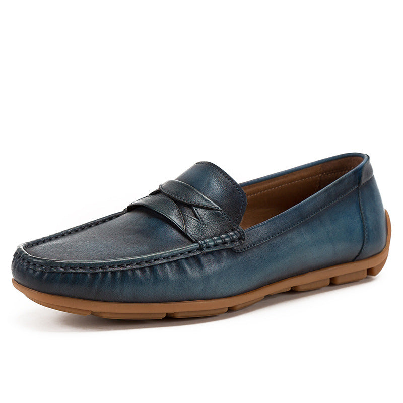 Komfortable loafers i kuskinnskinn, luksuriøse og mote