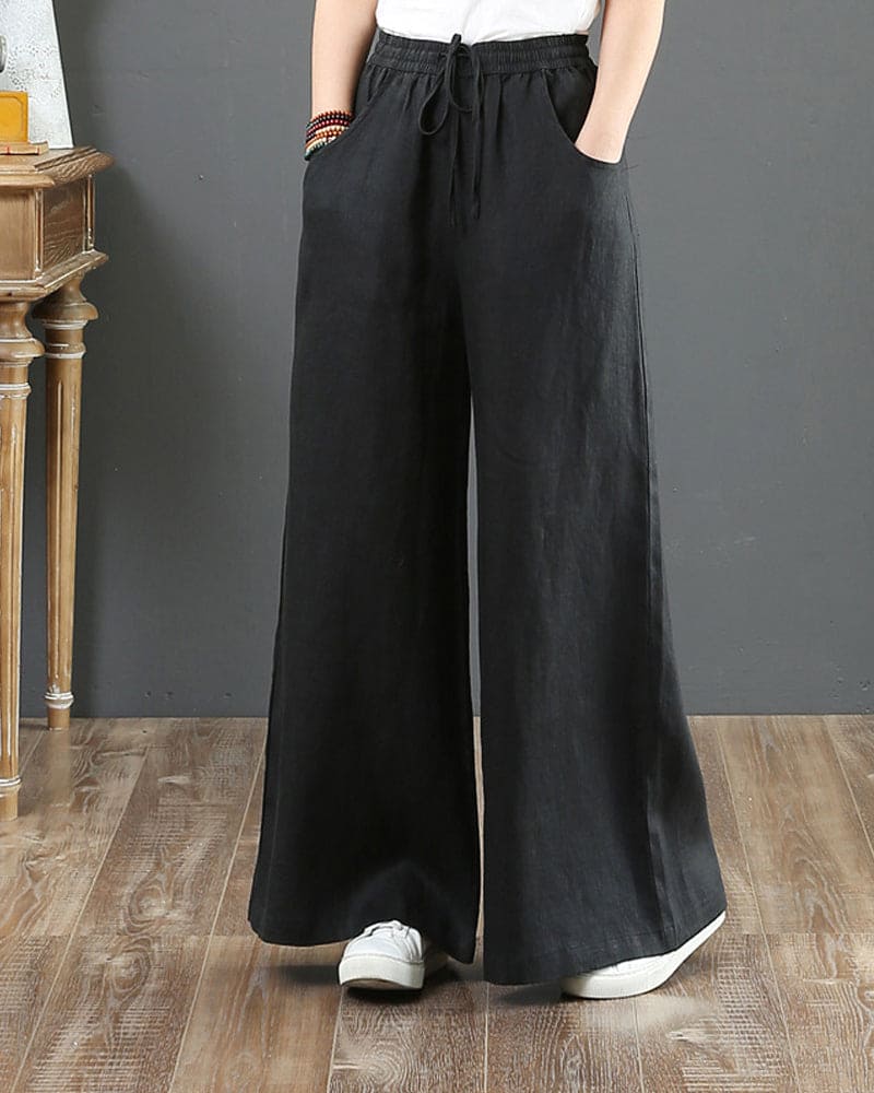 ensfargede bukser