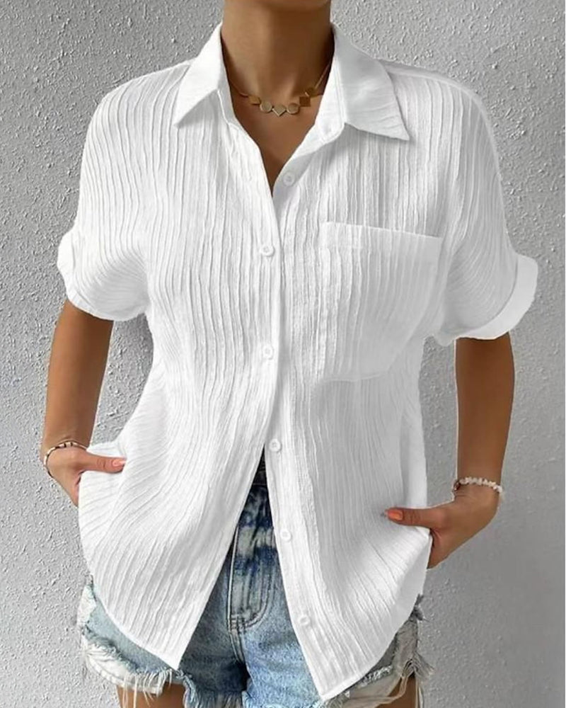 Plissert bluse
