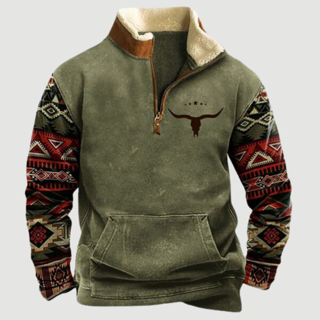 Rua™ Vintage Fleece-genser med halv glidelås