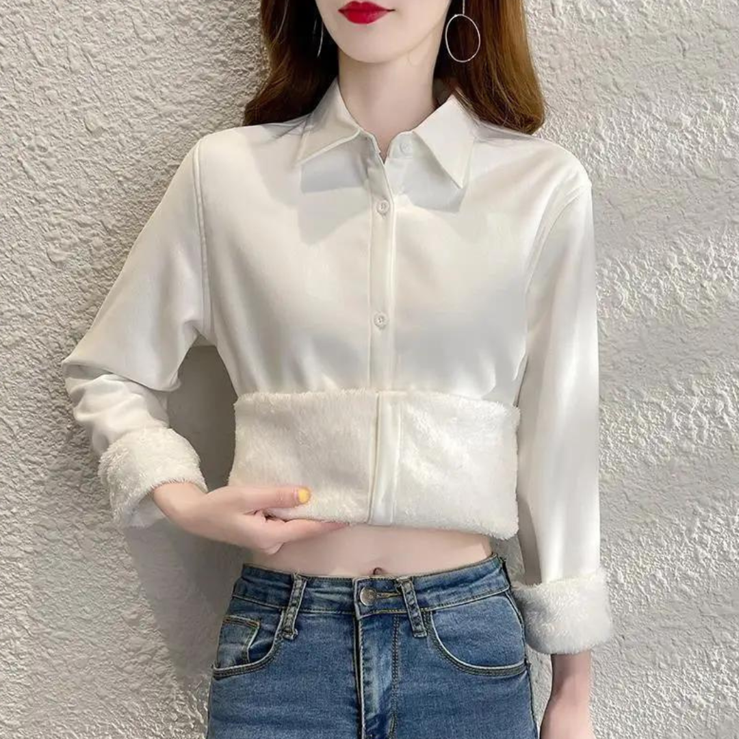 Fleece Elegance-bluse