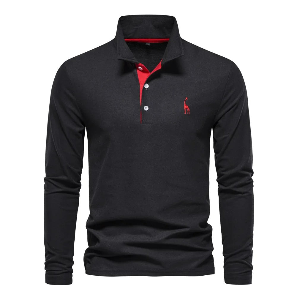 Langermede poloskjorter for menn