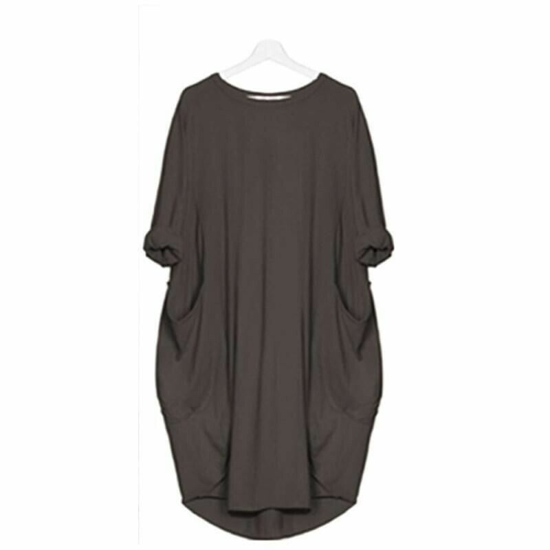 Roelien | Comfy Casual løs kjole med lommer