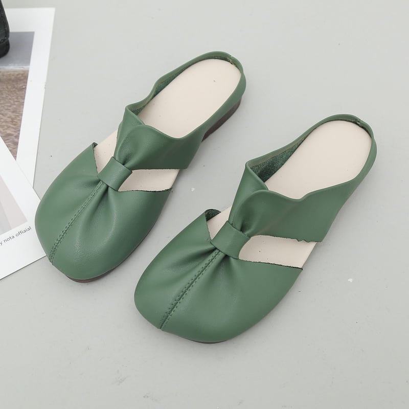 Flat mules med utskåret design - ergonomiske sko