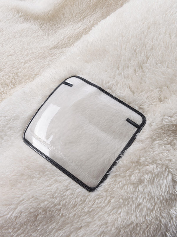 Fleece-fôret pufferjakke med polstring for menn