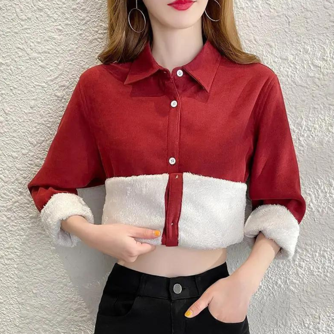 Fleece Elegance-bluse