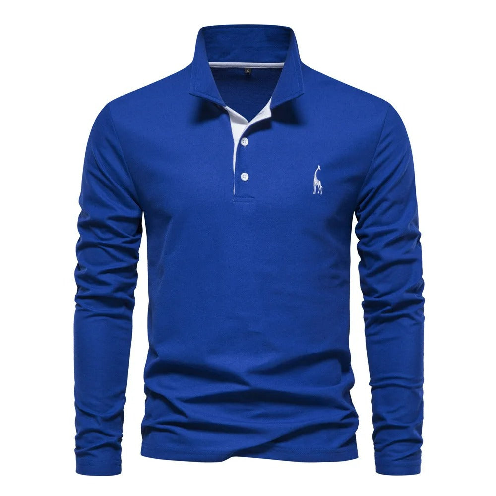 Langermede poloskjorter for menn