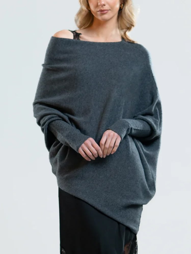 Quintra | Komfortabel genser med elegant kant på skulderen