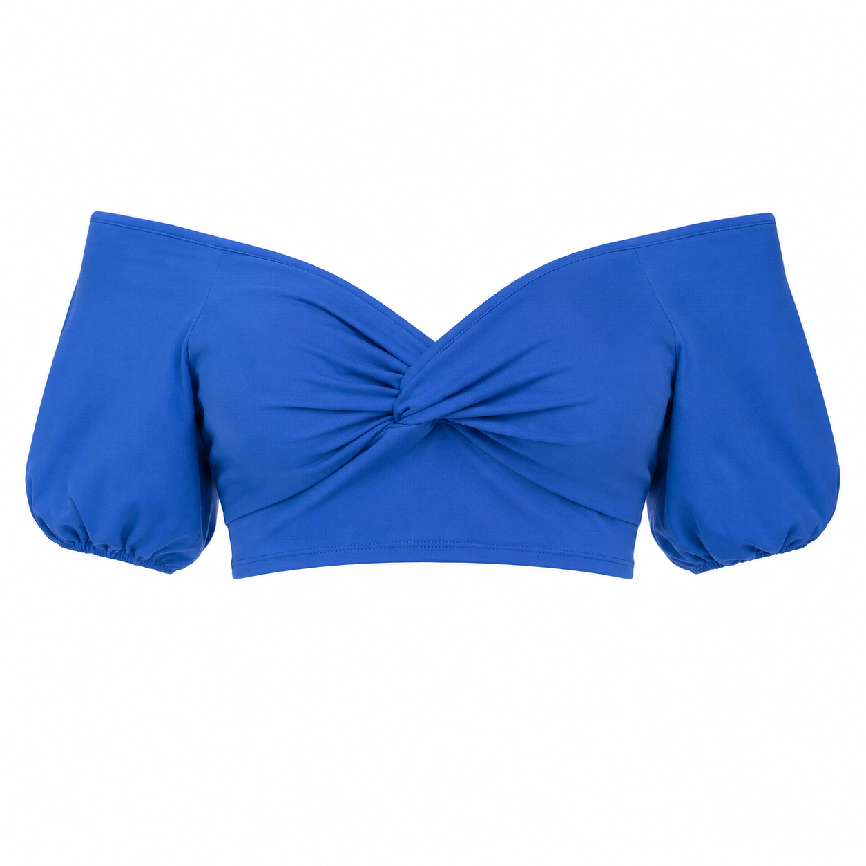 Off-Shoulder Crop Top til Dame – Ryggløs Topp med Knytedetalj
