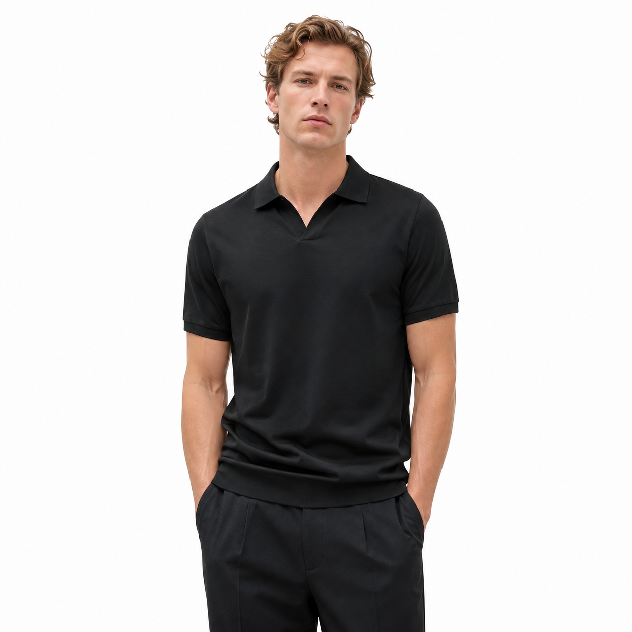 Silkemyk Polo til Herre – Pustende Old Money Sommerstil