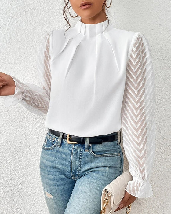 En langermet topp i kystchic stil